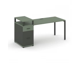 Стол рабочий с 1 опорной тумбой CN.SP-416 W 2000x720x917 Concept images