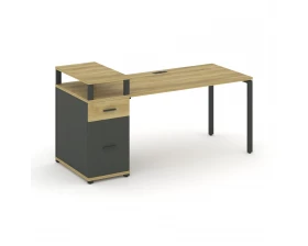 Стол рабочий с 1 опорной тумбой CN.SP-416 W 2000x720x917 Concept images