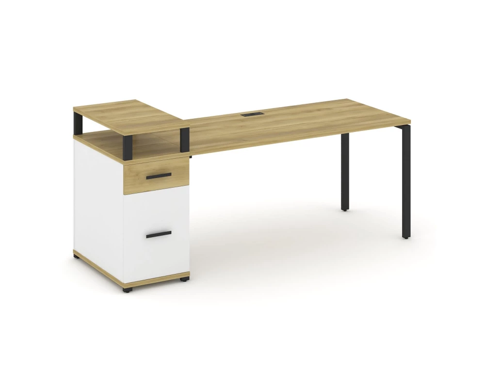 Стол рабочий с 1 опорной тумбой CN.SP-416 W 2000x720x917 Concept
