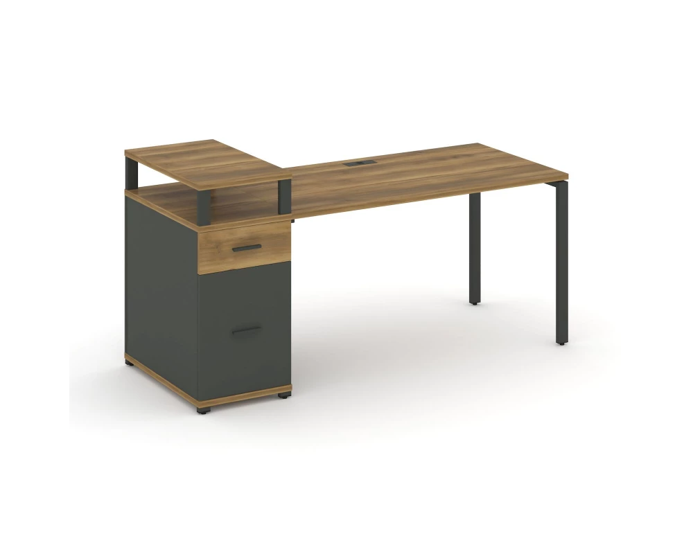 Стол рабочий с 1 опорной тумбой CN.SP-416 W 2000x720x917 Concept