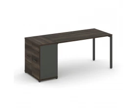 Стол рабочий с опорным распаш. шкафом CN.SP-217 W 1400x720x750 Concept images