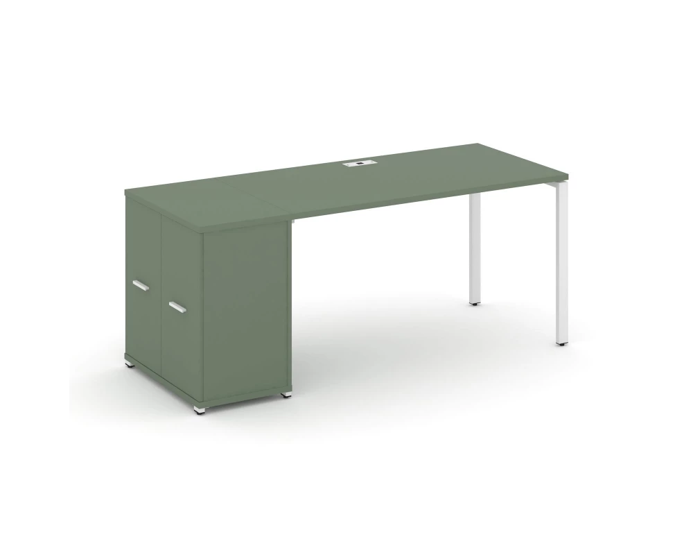 Стол рабочий с опорным распаш. шкафом CN.SP-217 W 1400x720x750 Concept
