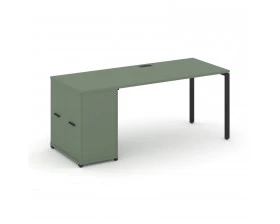 Стол рабочий с опорным распаш. шкафом CN.SP-220 B 2000x720x750 Concept images