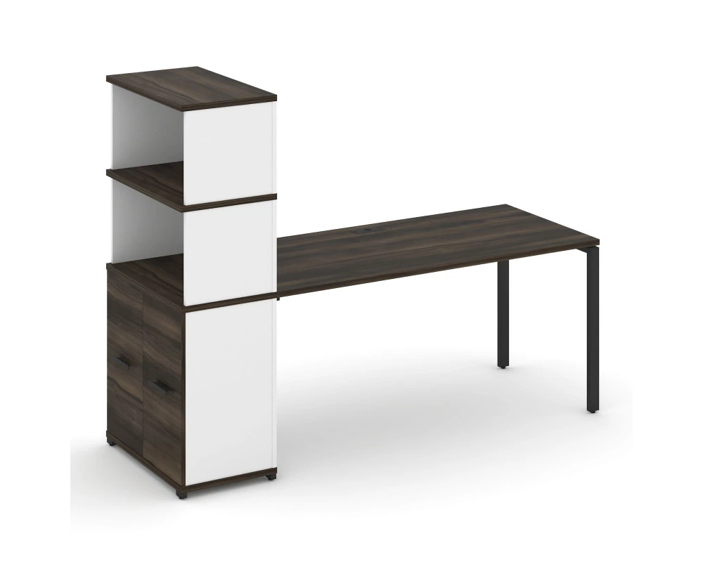 Стол рабочий с опорным распаш. шкафом с надставкой выс. CN.SP-232 B 2000x720x1530 Concept