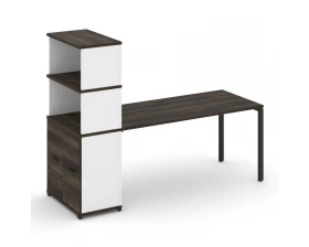 Стол рабочий с опорным распаш. шкафом с надставкой выс. CN.SP-232 B 2000x720x1530 Concept images