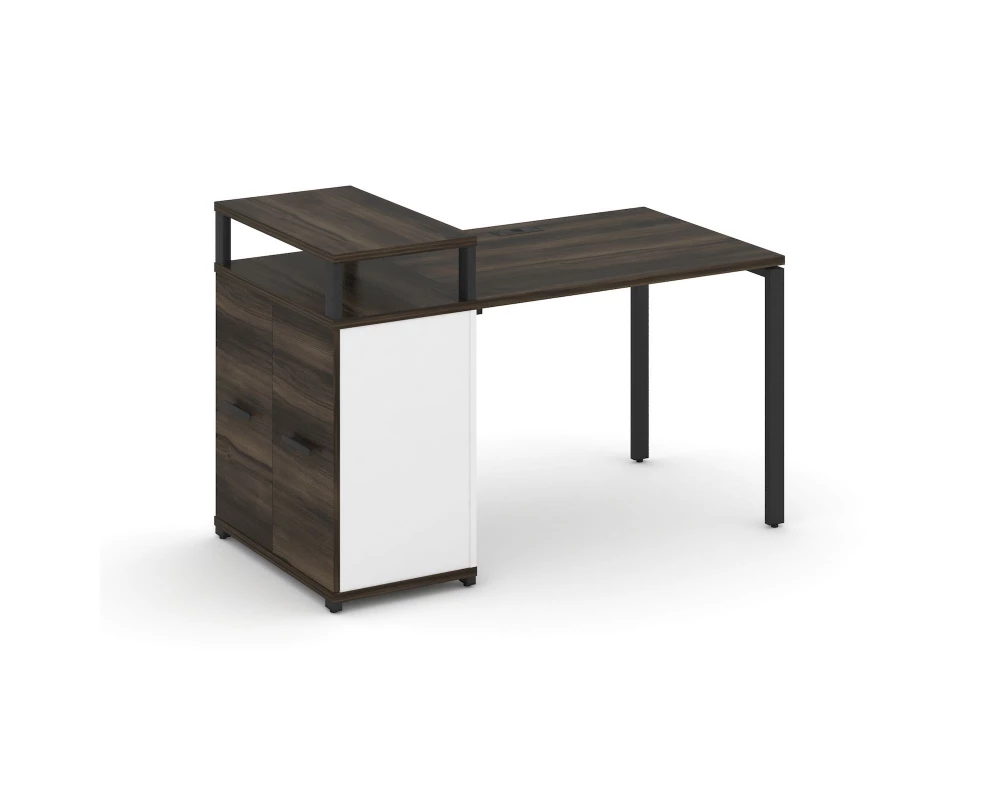 Стол рабочий с опорным распаш. шкафом с верх. горизонтом CN.SP-221 W 1400x720x917 Concept