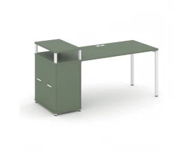Стол рабочий с опорным распаш. шкафом с верх. горизонтом CN.SP-221 W 1400x720x917 Concept images