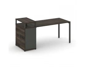 Стол рабочий с опорным распаш. шкафом с верх. горизонтом CN.SP-221 W 1400x720x917 Concept images