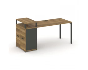 Стол рабочий с опорным распаш. шкафом с верх. горизонтом CN.SP-221 W 1400x720x917 Concept images