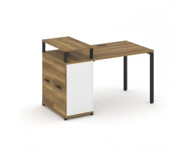 Стол рабочий с опорным распаш. шкафом с верх. горизонтом CN.SP-221 W 1400x720x917 Concept images