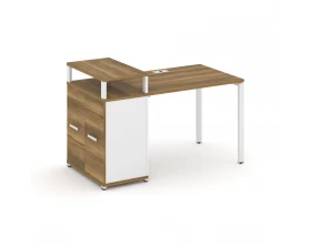 Стол рабочий с опорным распаш. шкафом с верх. горизонтом CN.SP-221 W 1400x720x917 Concept images