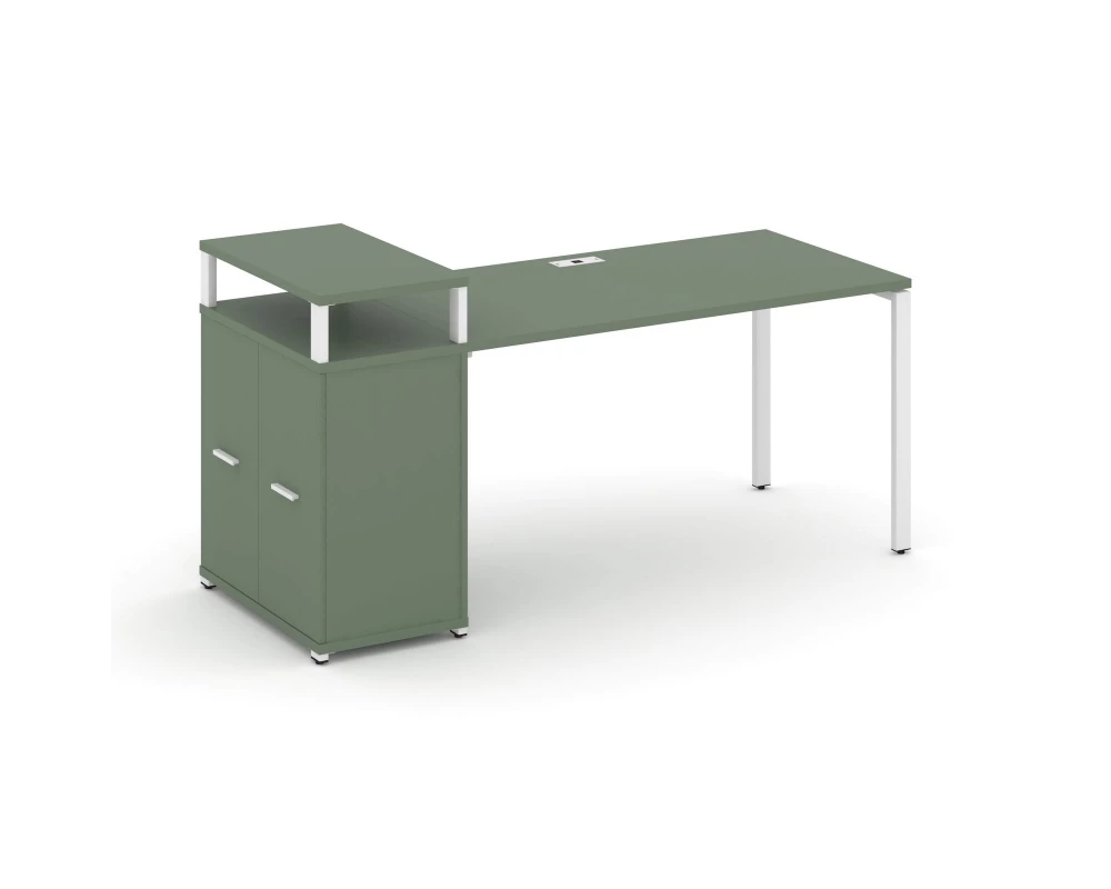 Стол рабочий с опорным распаш. шкафом с верх. горизонтом CN.SP-223 W 1800x720x917 Concept
