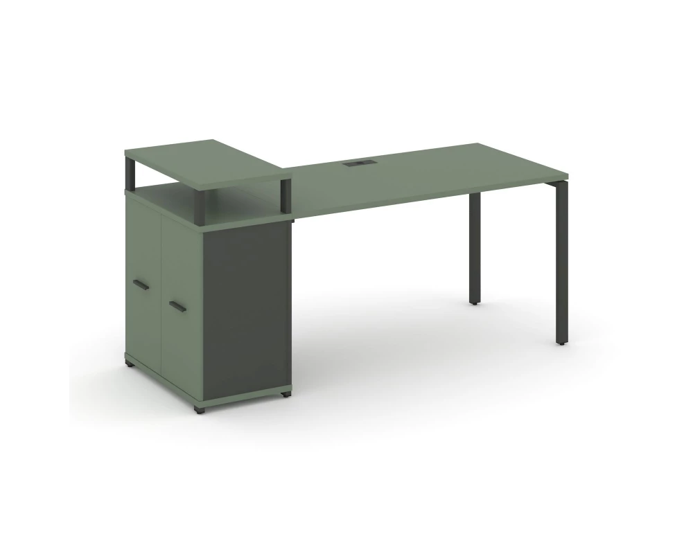 Стол рабочий с опорным распаш. шкафом с верх. горизонтом CN.SP-223 W 1800x720x917 Concept