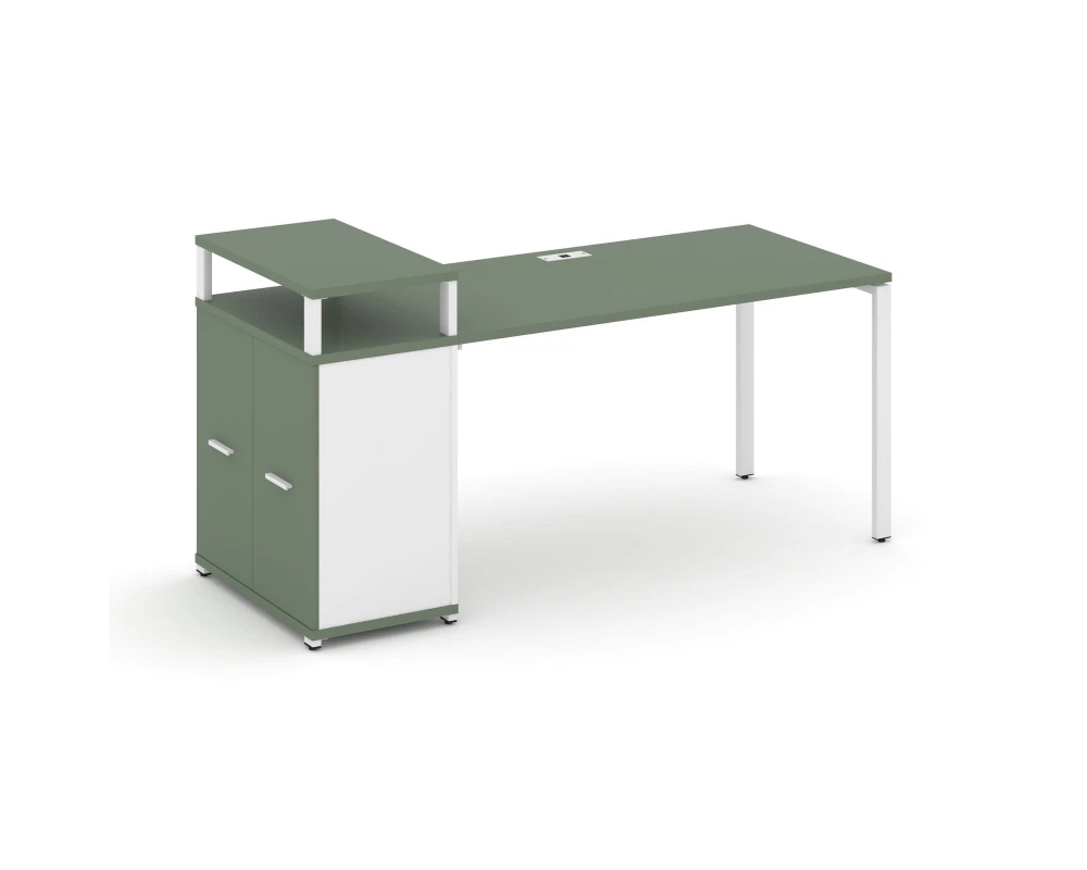 Стол рабочий с опорным распаш. шкафом с верх. горизонтом CN.SP-223 W 1800x720x917 Concept