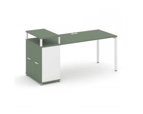 Стол рабочий с опорным распаш. шкафом с верх. горизонтом CN.SP-223 W 1800x720x917 Concept images