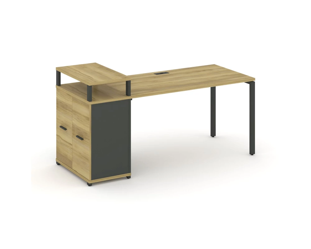 Стол рабочий с опорным распаш. шкафом с верх. горизонтом CN.SP-223 W 1800x720x917 Concept