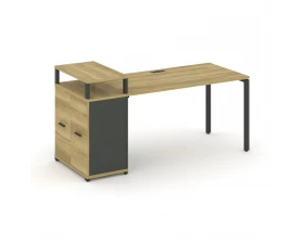 Стол рабочий с опорным распаш. шкафом с верх. горизонтом CN.SP-223 W 1800x720x917 Concept images