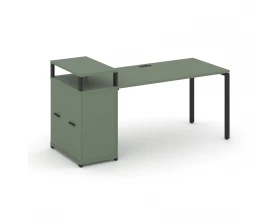 Стол рабочий с опорным распаш. шкафом с верх. горизонтом CN.SP-224 B 2000x720x917 Concept images