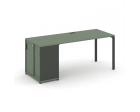 Стол рабочий с опорным шкафом-купе CN.SP-236 A 2000x720x750 Concept images
