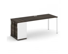 Стол рабочий с опорным шкафом-купе CN.SP-236 W 2000x720x750 Concept images
