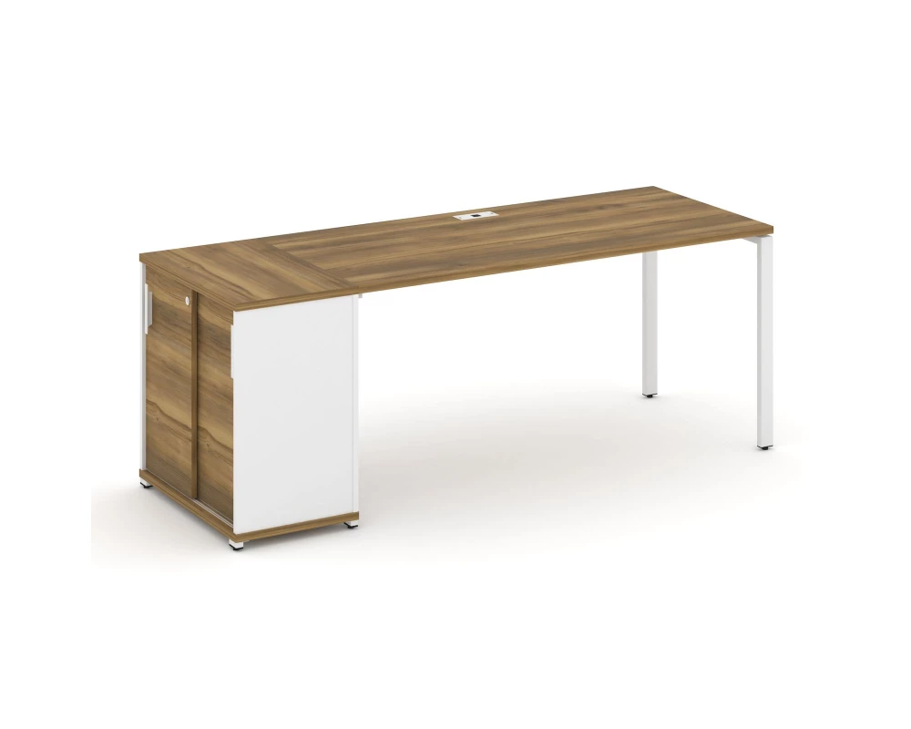 Стол рабочий с опорным шкафом-купе CN.SP-236 W 2000x720x750 Concept