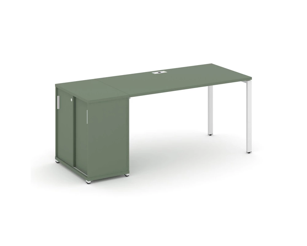 Стол рабочий с опорным шкафом-купе CN.SP-236 W 2000x720x750 Concept