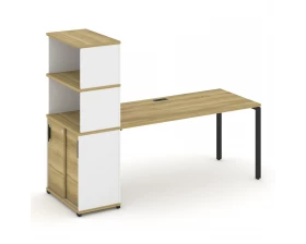 Стол рабочий с опорным шкафом-купе с надставкой выс. CN.SP-244 B 2000x720x1530 Concept images