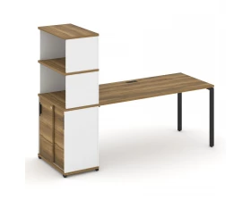 Стол рабочий с опорным шкафом-купе с надставкой выс. CN.SP-244 B 2000x720x1530 Concept images