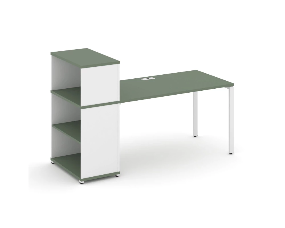 Стол рабочий с опорным стеллажом с надставкой низ. CN.SP-209 1400x720x1140 Concept