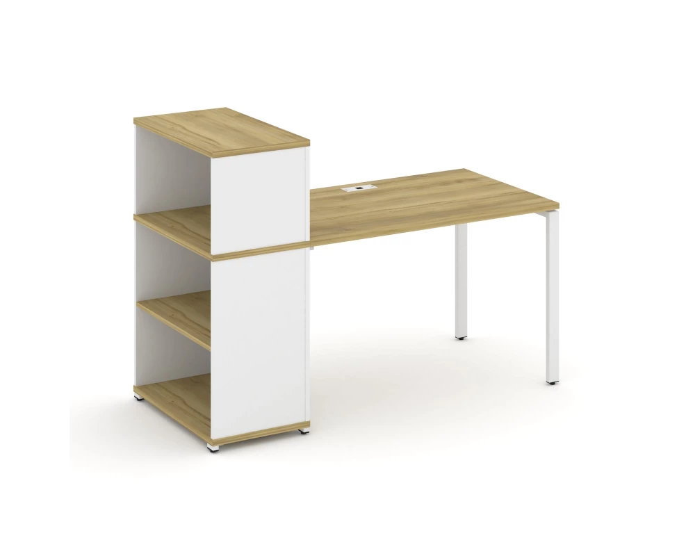 Стол рабочий с опорным стеллажом с надставкой низ. CN.SP-210 1600x720x1140 Concept