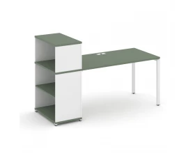 Стол рабочий с опорным стеллажом с надставкой низ. CN.SP-210 1600x720x1140 Concept images