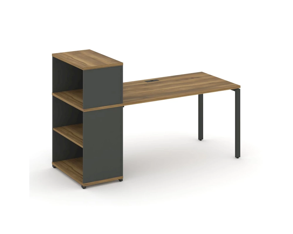 Стол рабочий с опорным стеллажом с надставкой низ. CN.SP-210 1600x720x1140 Concept