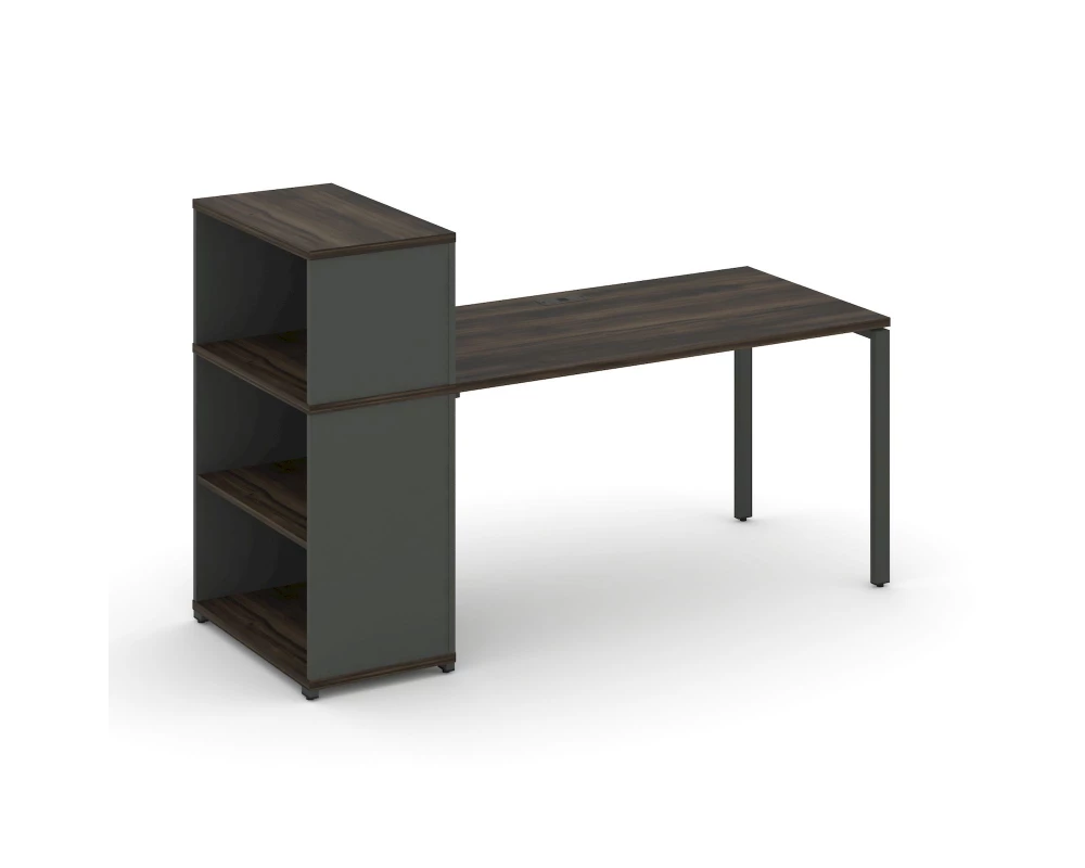 Стол рабочий с опорным стеллажом с надставкой низ. CN.SP-210 1600x720x1140 Concept