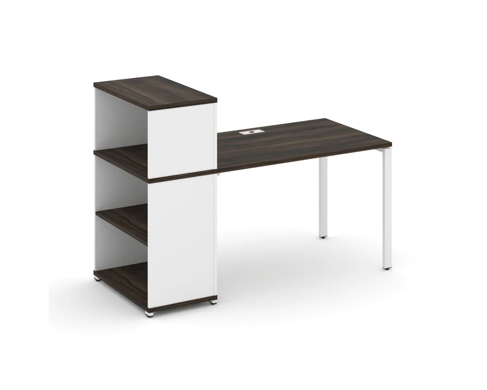 Стол рабочий с опорным стеллажом с надставкой низ. CN.SP-210 1600x720x1140 Concept