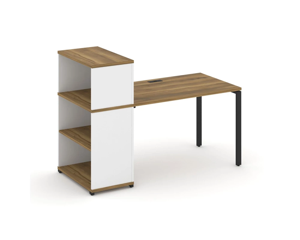 Стол рабочий с опорным стеллажом с надставкой низ. CN.SP-210 1600x720x1140 Concept