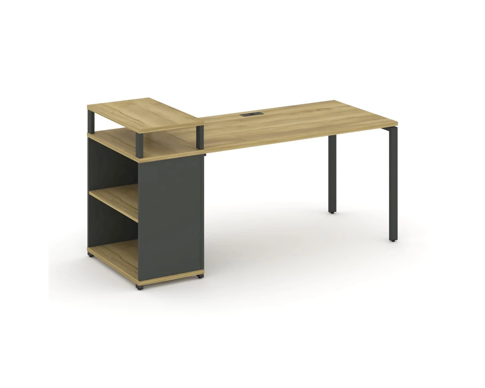 Стол рабочий с опорным стеллажом с верх. горизонтом CN.SP-206 1600x720x917 Concept