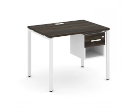 Стол рабочий с подвесной тумбой 1 открытой нишей и одним ящ. CN.SP-117 W 980x720x750 Concept images