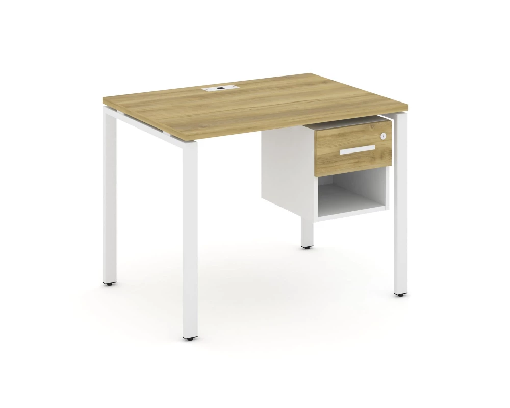 Стол рабочий с подвесной тумбой 1 открытой нишей и одним ящ. CN.SP-117 W 980x720x750 Concept