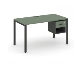 Стол рабочий с подвесной тумбой 1 открытой нишей и одним ящ. CN.SP-117 W 980x720x750 Concept images
