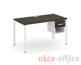 Стол рабочий с подвесной тумбой 1 открытой нишей и одним ящ. CN.SP-119 W 1380x720x750 Концепт / Concept images