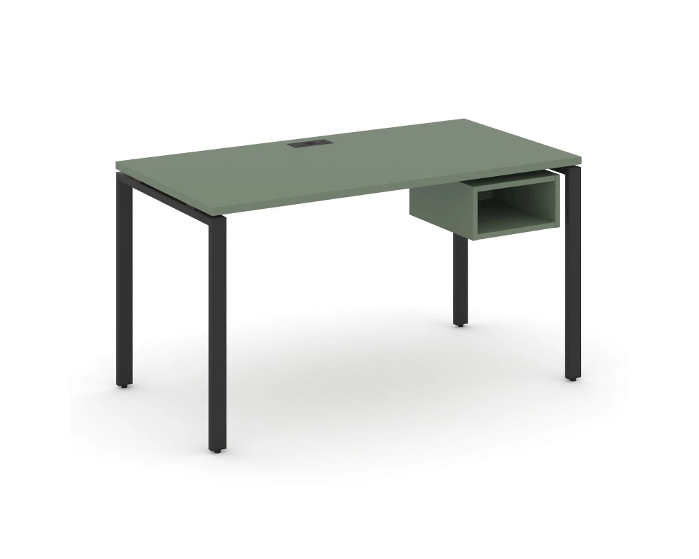 Стол рабочий с подвесной тумбой с 1 открытой нишей CN.SP-104 1580x720x750 Концепт / Concept