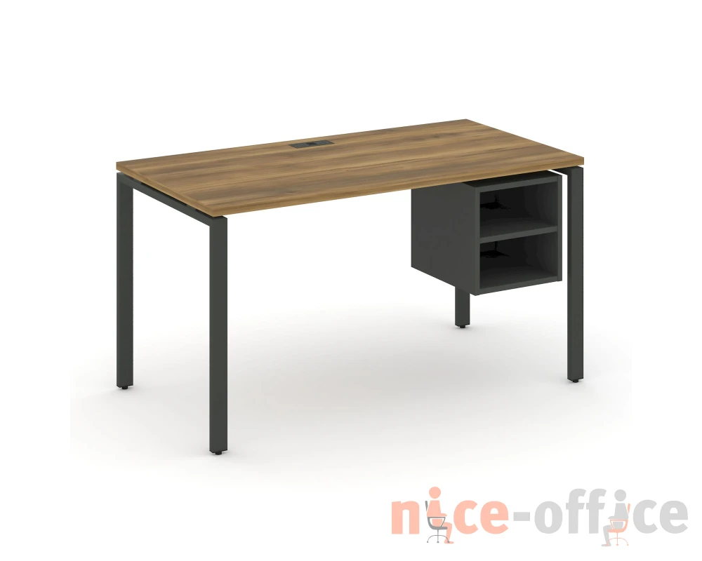 Стол рабочий с подвесной тумбой с 2 открытыми нишами CN.SP-108 1580x720x750 Концепт / Concept