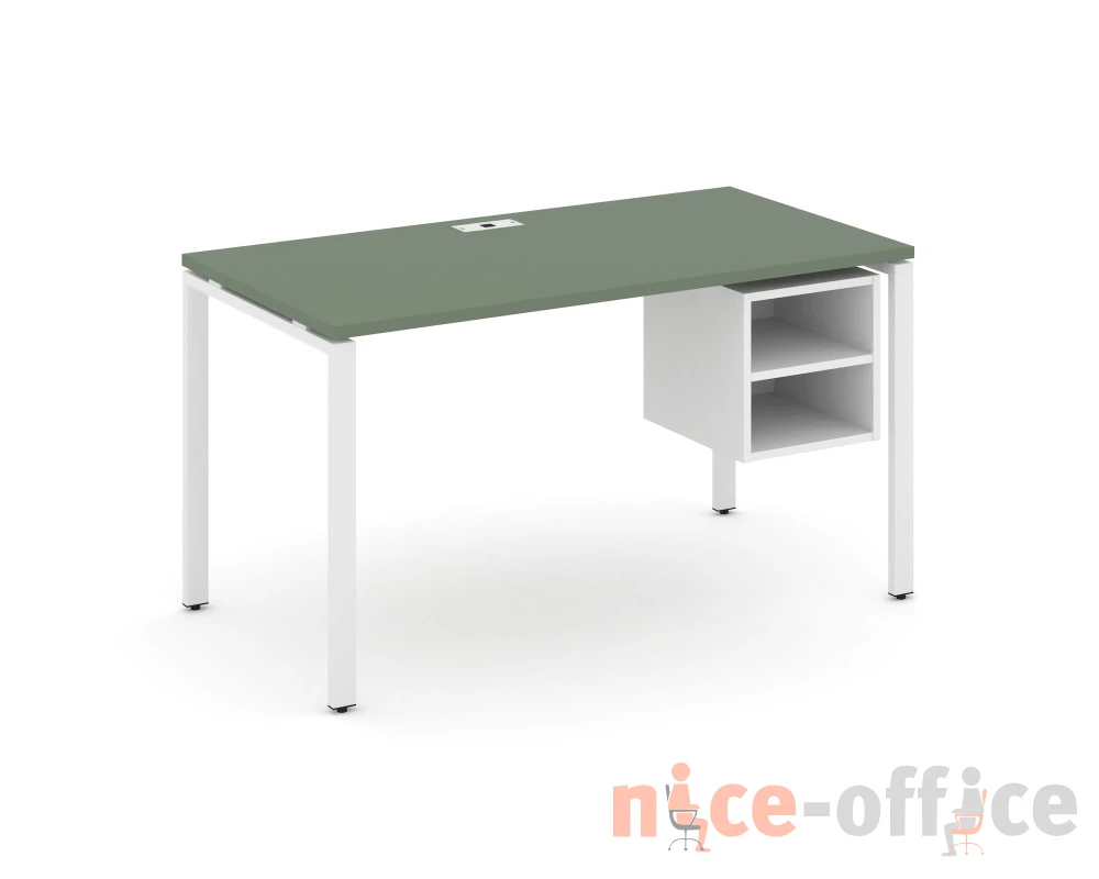 Стол рабочий с подвесной тумбой с 2 открытыми нишами CN.SP-108 1580x720x750 Концепт / Concept