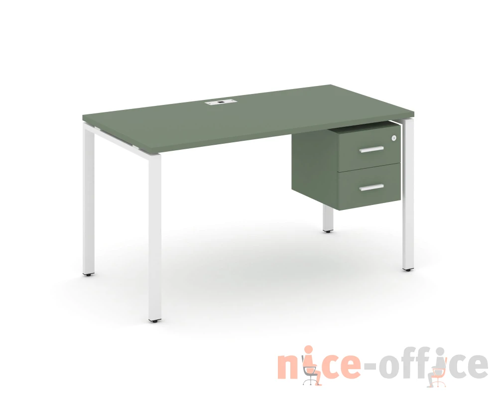 Стол рабочий с подвесной тумбой с 2 ящ. CN.SP-113 W 980x720x750 Концепт / Concept