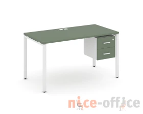 Стол рабочий с подвесной тумбой с 2 ящ. CN.SP-116 W 1580x720x750 Концепт / Concept images