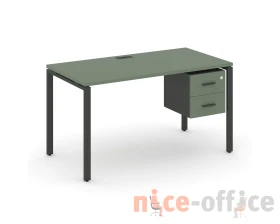 Стол рабочий с подвесной тумбой с 2 ящ. CN.SP-116 W 1580x720x750 Концепт / Concept images