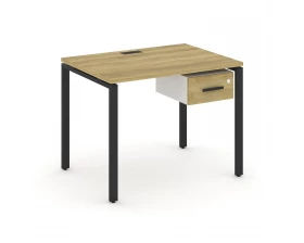 Стол рабочий с подвесной тумбой с одним ящ. CN.SP-109 W 980x720x750 Concept images