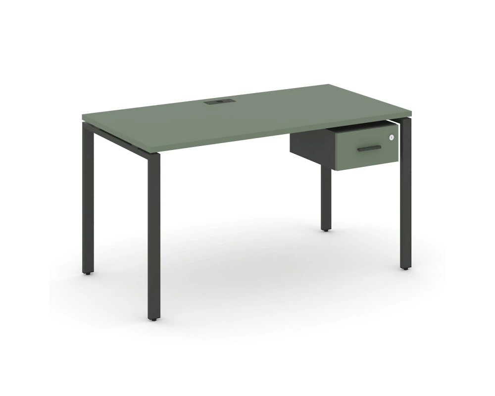 Стол рабочий с подвесной тумбой с одним ящ. CN.SP-109 W 980x720x750 Concept