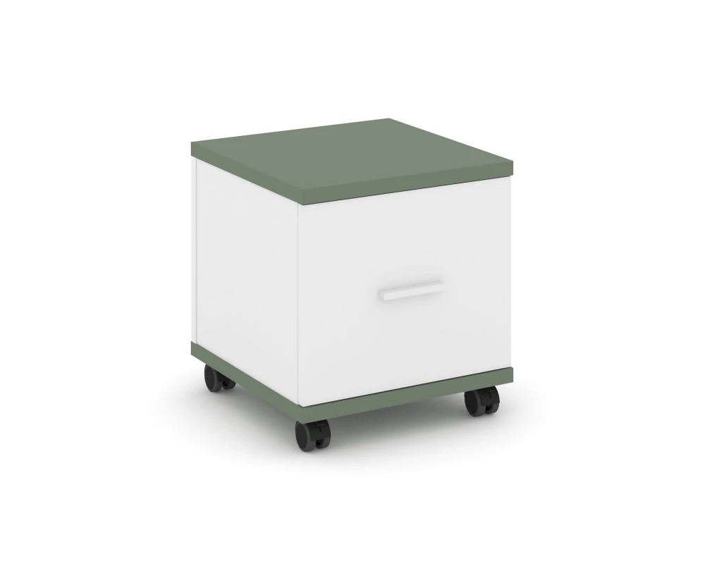 Тумба мобильная 1 распаш. фасад CN.TUM-007 W 420x420x448 Concept
