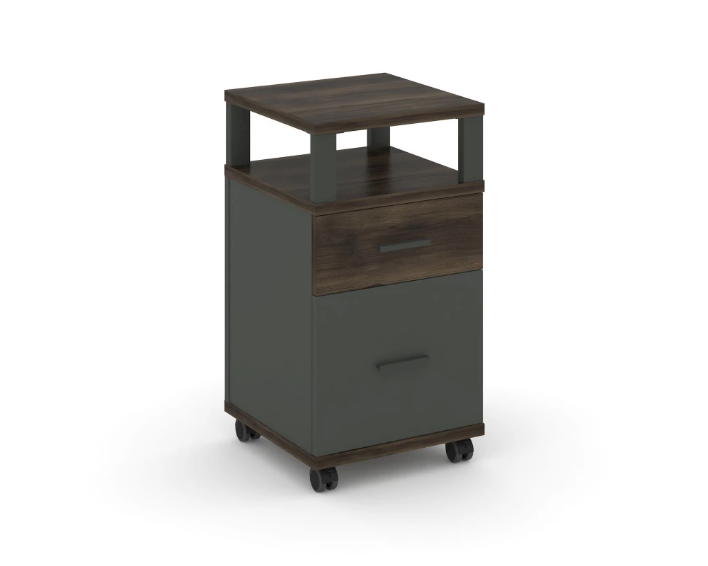 Тумба мобильная 1 ящ. 1 распаш. фасад с надставкой CN.TUM-010 A 420x420x782 Concept